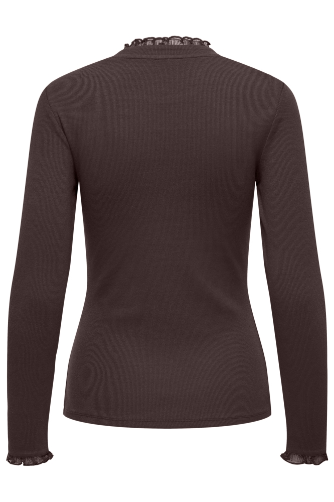 Only bruine dames top | Achteraanzicht