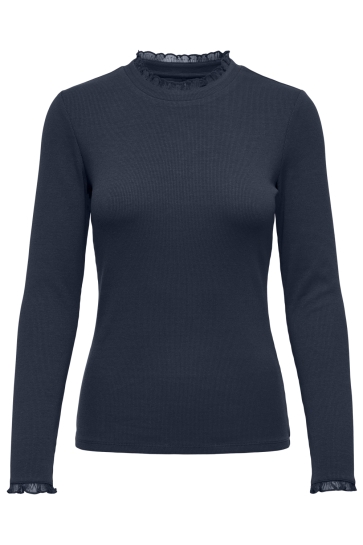 Only Top ONLLESLIE L/S LACE MIX TOP JRS 15277888 NAVY BLAZER
