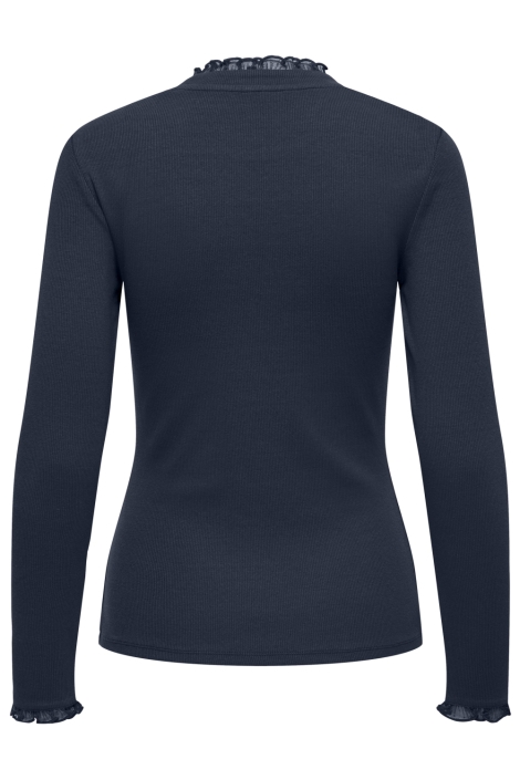 Only blauwe dames top | Achteraanzicht