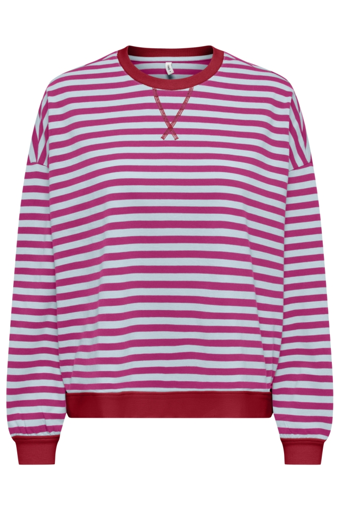 Only roze dames t-shirt | Vooraanzicht