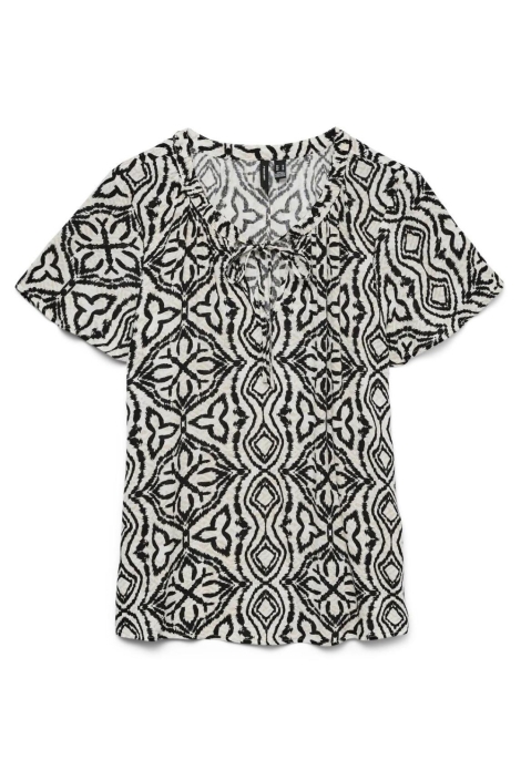 Vero Moda ecru dames t-shirt | Vooraanzicht
