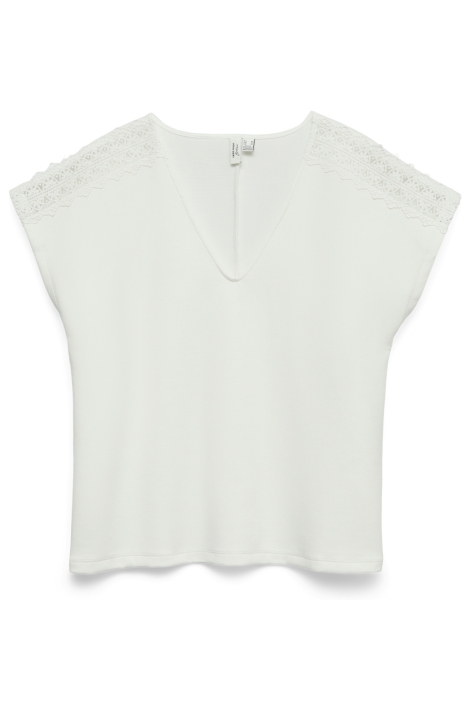 Vero Moda witte dames t-shirt | Vooraanzicht