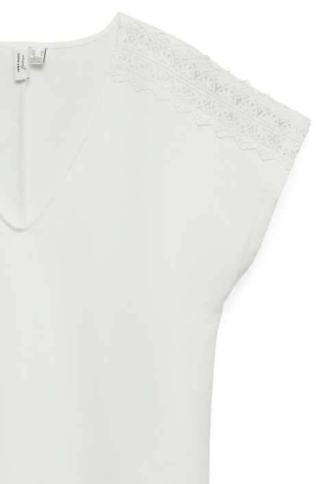 Vero Moda witte dames t-shirt | Close up