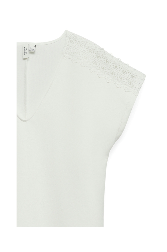 Vero Moda witte dames t-shirt | Close up