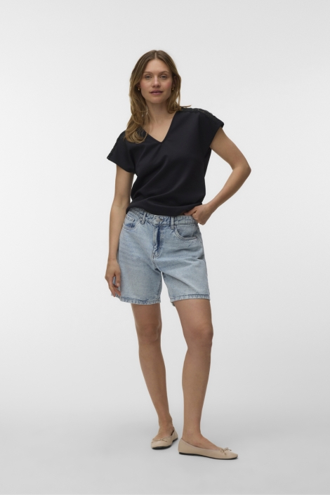 Vero Moda zwarte dames t-shirt | Model