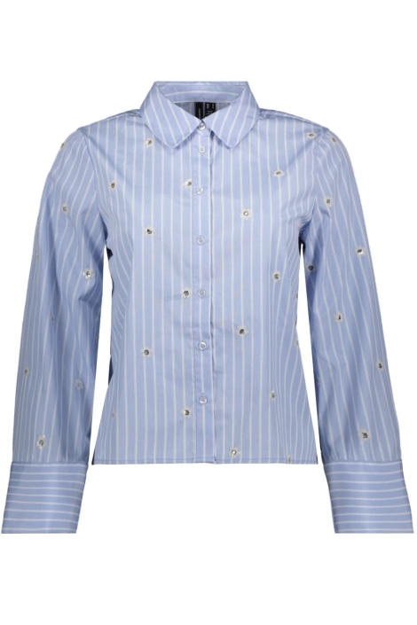 Vero Moda blauwe dames blouse | Vooraanzicht