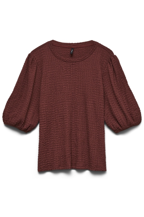Vero Moda bordeaux dames t-shirt | Vooraanzicht