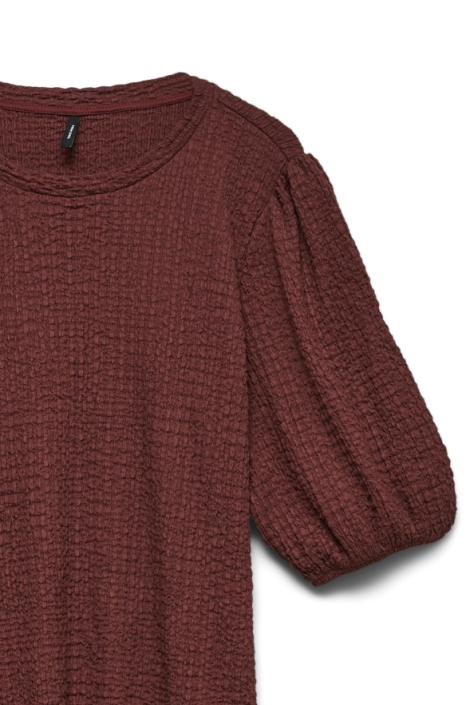 Vero Moda bordeaux dames t-shirt | Close up