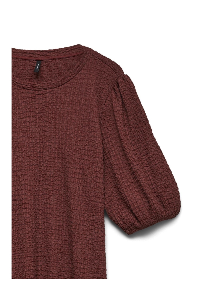 Vero Moda bordeaux dames t-shirt | Close up