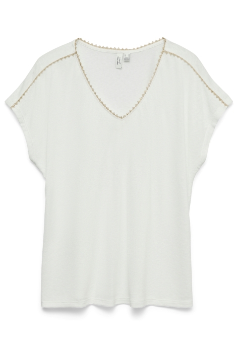 Vero Moda witte dames t-shirt | Vooraanzicht