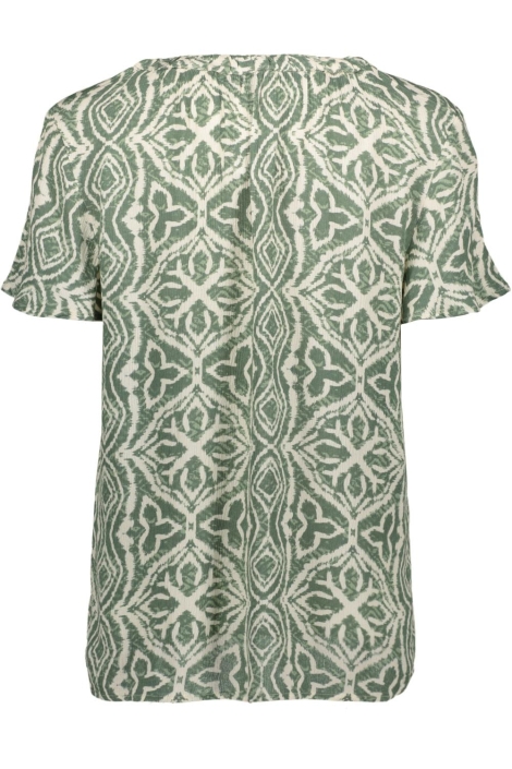 Vero Moda groene dames t-shirt | Achteraanzicht