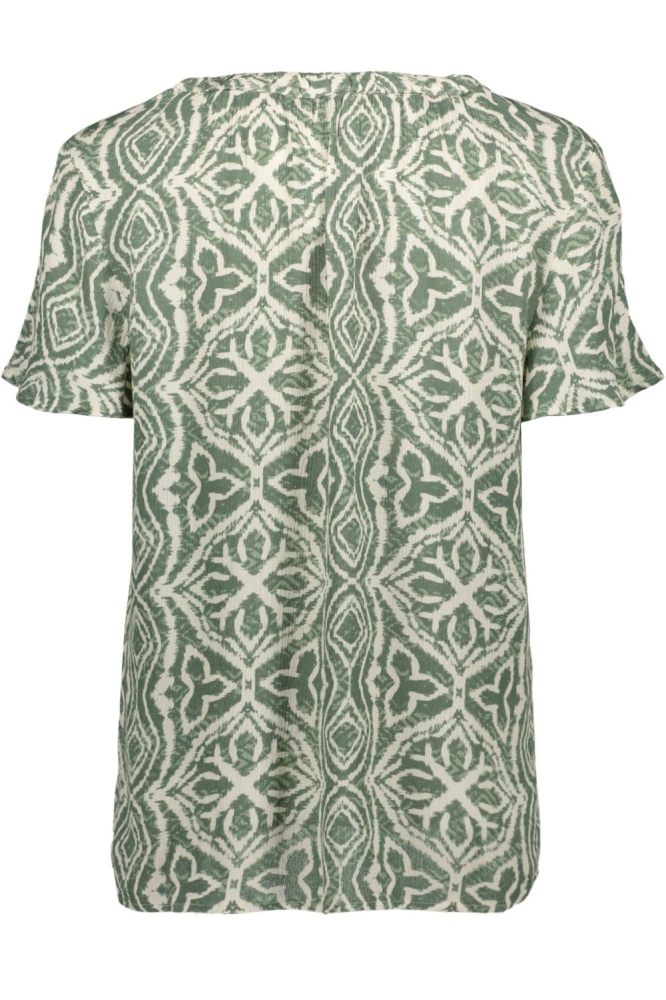 Vero Moda groene dames t-shirt | Achteraanzicht