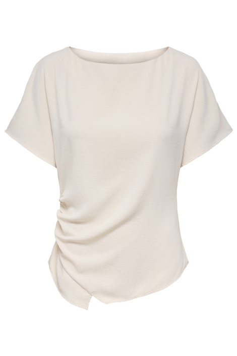 Jacqueline de Yong beige dames t-shirt | Vooraanzicht