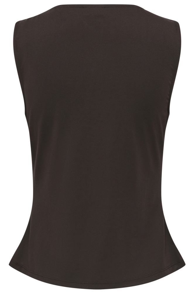 Jacqueline de Yong bruine dames top | Achteraanzicht