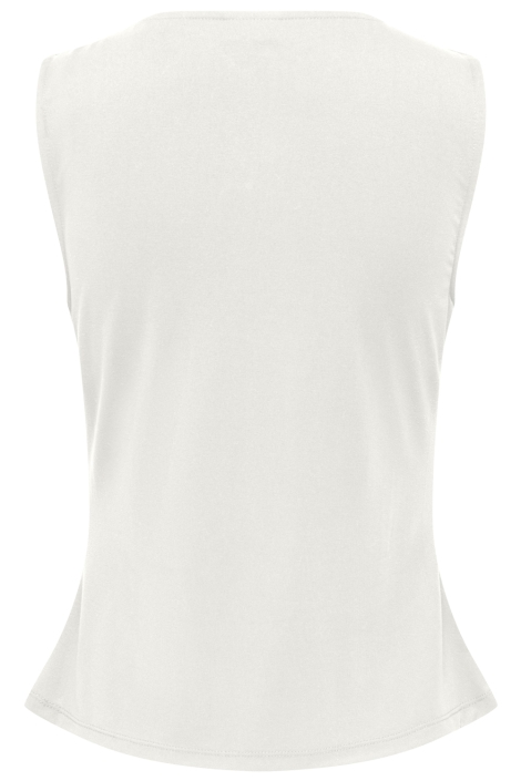 Jacqueline de Yong ecru dames top | Achteraanzicht