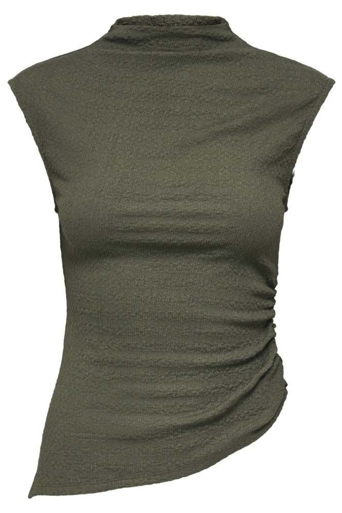 Jacqueline de Yong groene dames top | Vooraanzicht