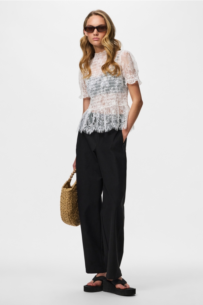 Pieces witte dames top | Model