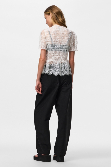 Pieces witte dames top | Model