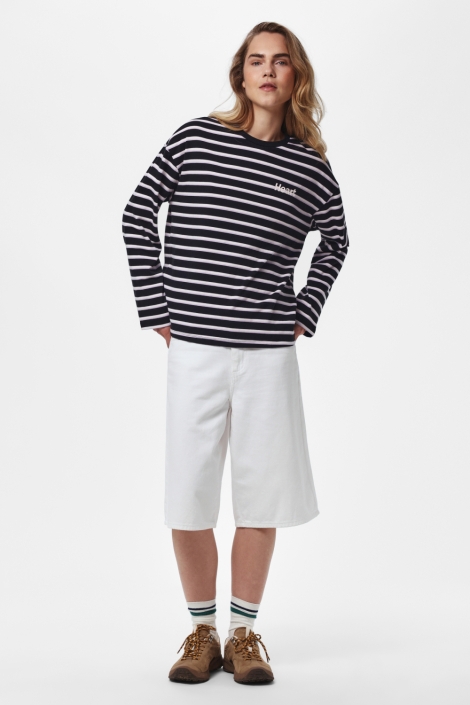 Pieces zwarte dames t-shirt | Model
