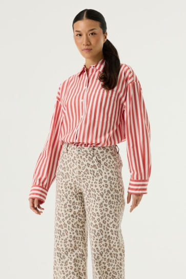 Garcia Blouse BLOUSE MET STREEPPATROON P260231 53 OFF WHITE
