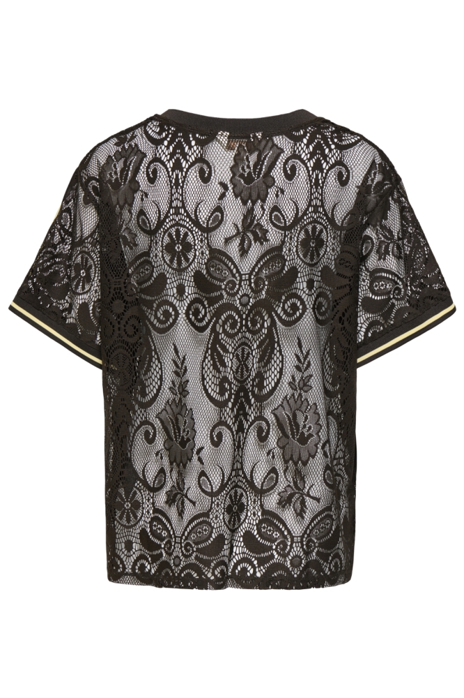 Only bruine dames t-shirt | Achteraanzicht