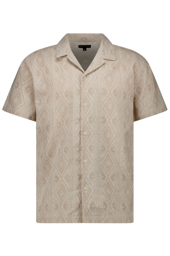 Cars zand heren overhemd | Vooraanzicht