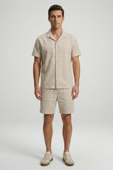 Cars zand heren overhemd | Model