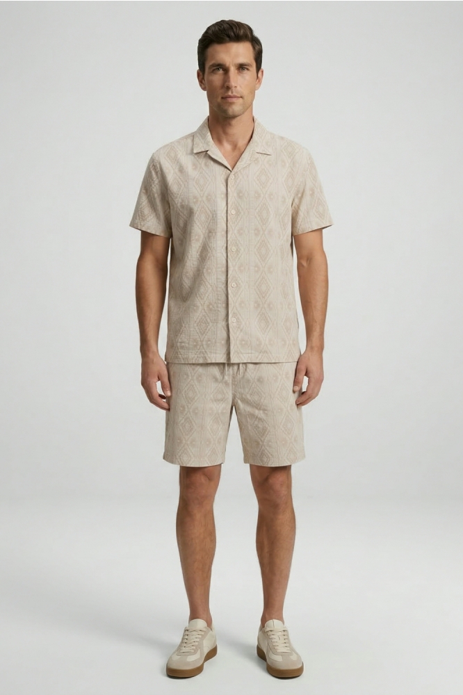 Cars zand heren overhemd | Model