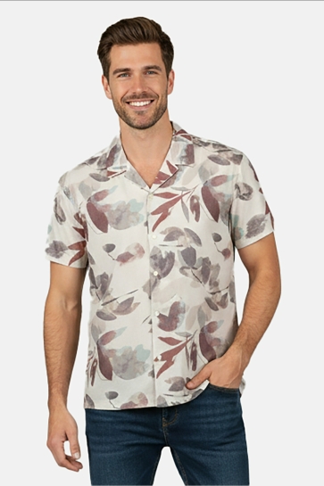 Cars Overhemd OBO PRINT SHIRT 61273 23 White