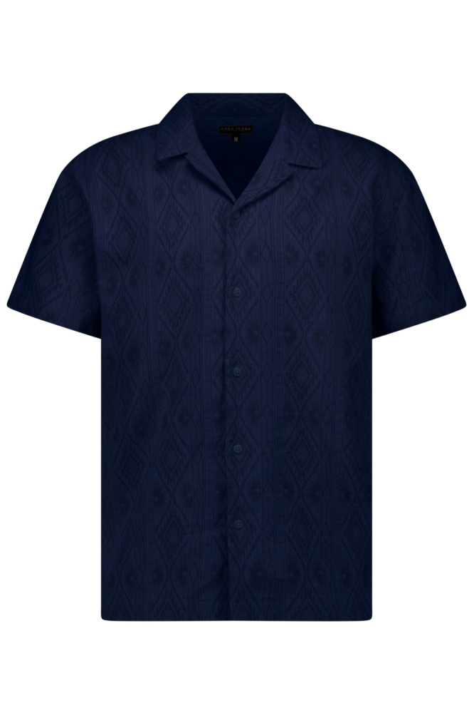 Cars blauwe heren overhemd | Vooraanzicht