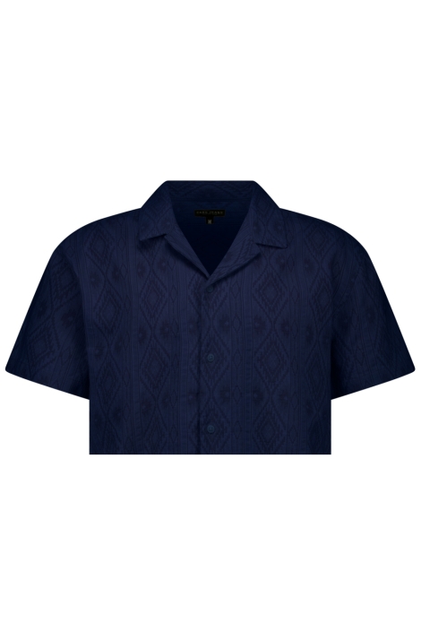 Cars blauwe heren overhemd | Close up