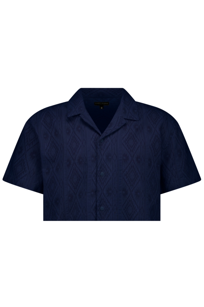 Cars blauwe heren overhemd | Close up