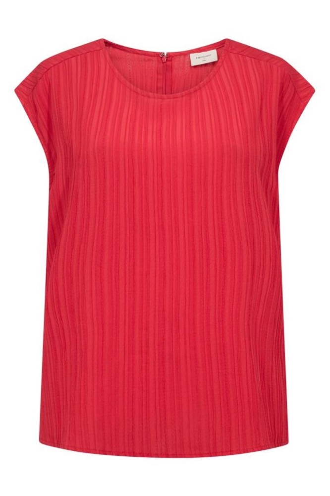 Freequent rode dames t-shirt | Vooraanzicht