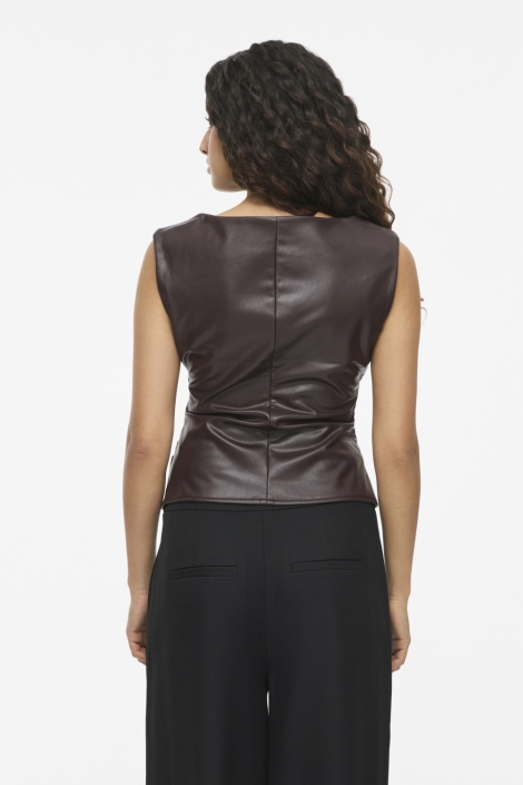 Noisy may bordeaux dames top | Model achteraanzicht