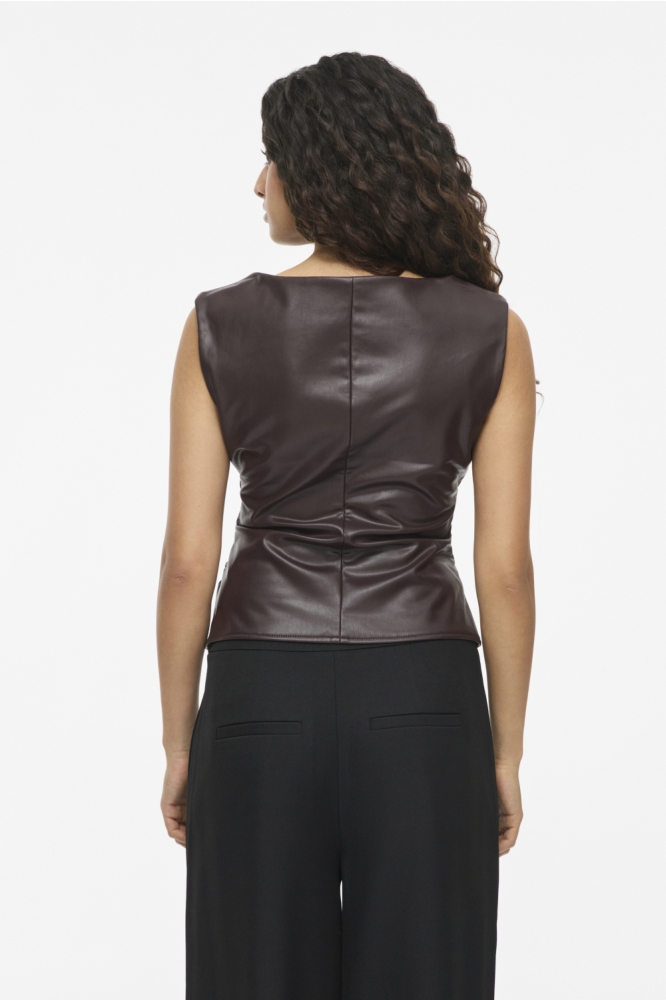 Noisy may bordeaux dames top | Model achteraanzicht