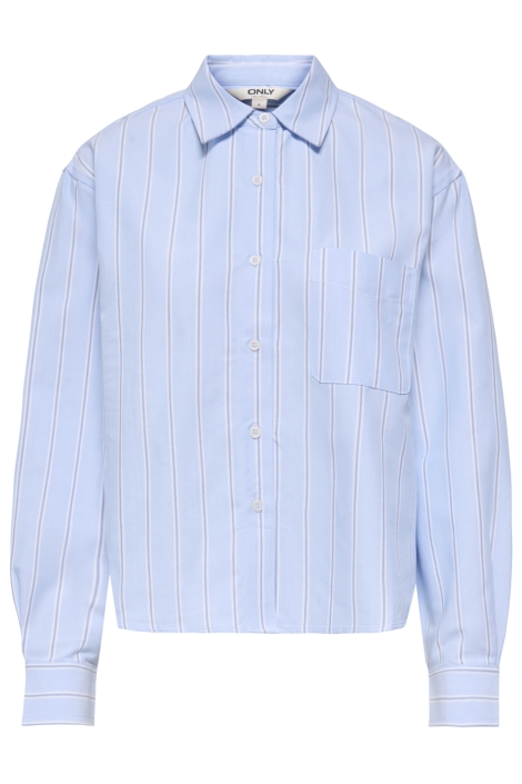 Only blauwe dames blouse | Vooraanzicht