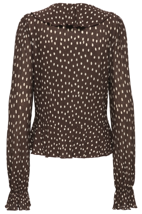 Only bruine dames blouse | Achteraanzicht