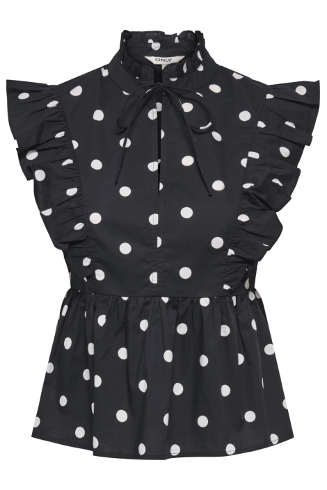 Only zwarte dames blouse | Vooraanzicht