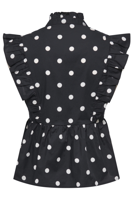 Only zwarte dames blouse | Achteraanzicht