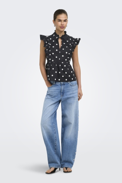 Only zwarte dames blouse | Model