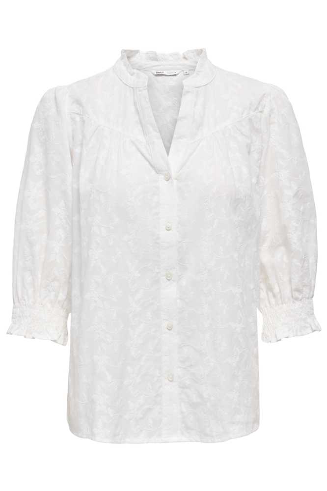 Only witte dames blouse | Vooraanzicht
