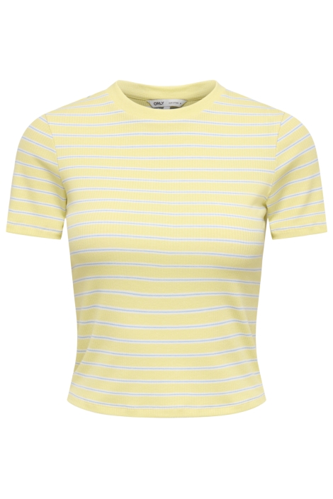 Only gele dames t-shirt | Vooraanzicht
