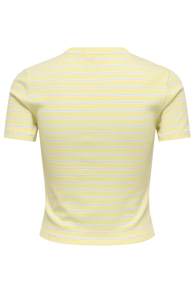 Only gele dames t-shirt | Achteraanzicht