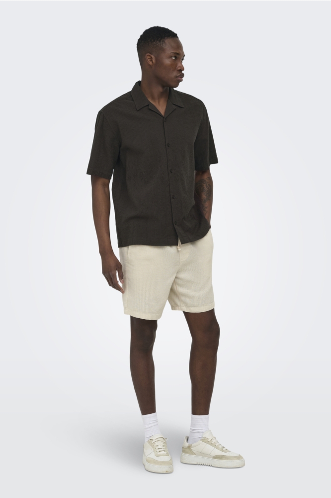 Only & Sons bruine heren overhemd | Model
