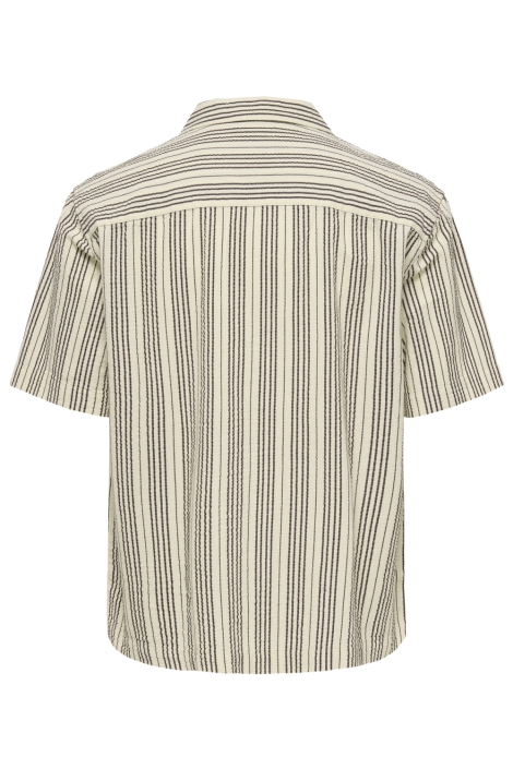 Only & Sons ecru heren overhemd | Achteraanzicht