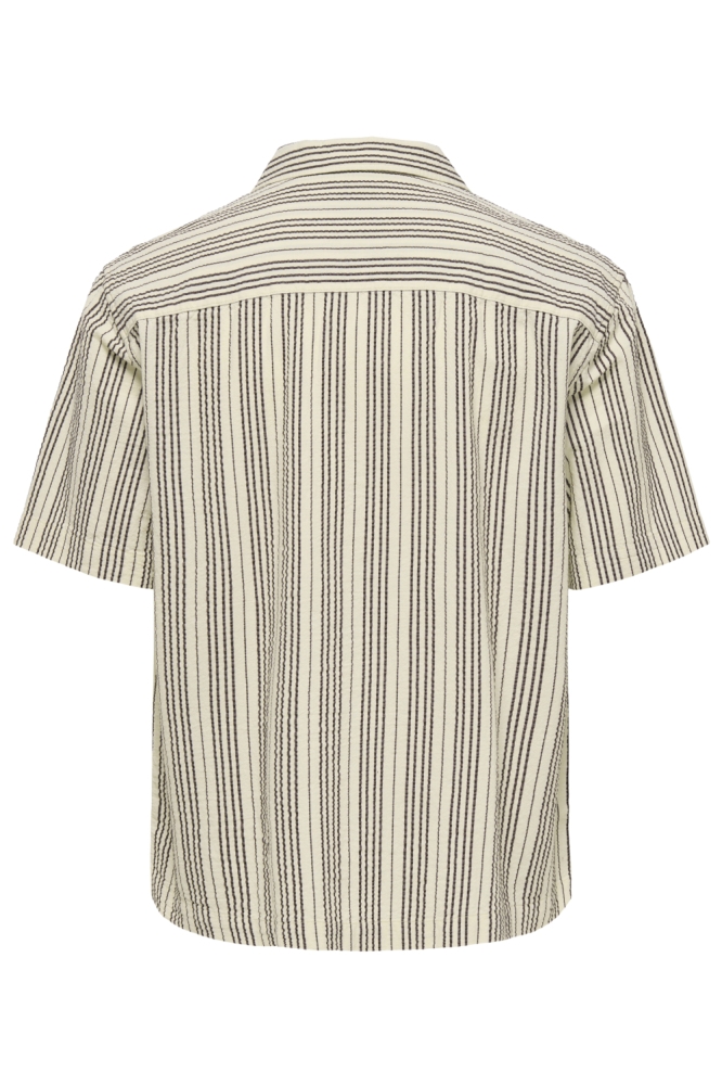 Only & Sons ecru heren overhemd | Achteraanzicht