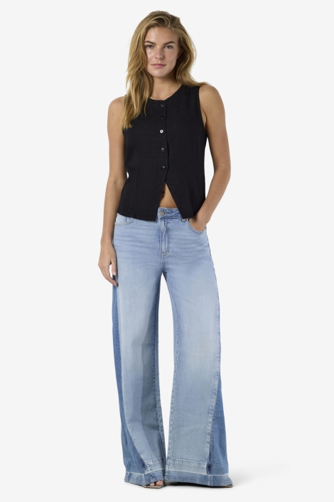 Noisy may zwarte dames gilet | Model