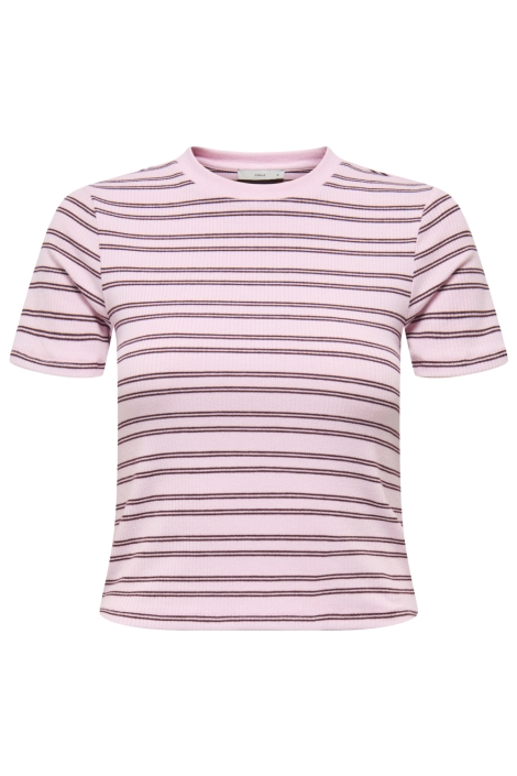 Only roze dames t-shirt | Vooraanzicht