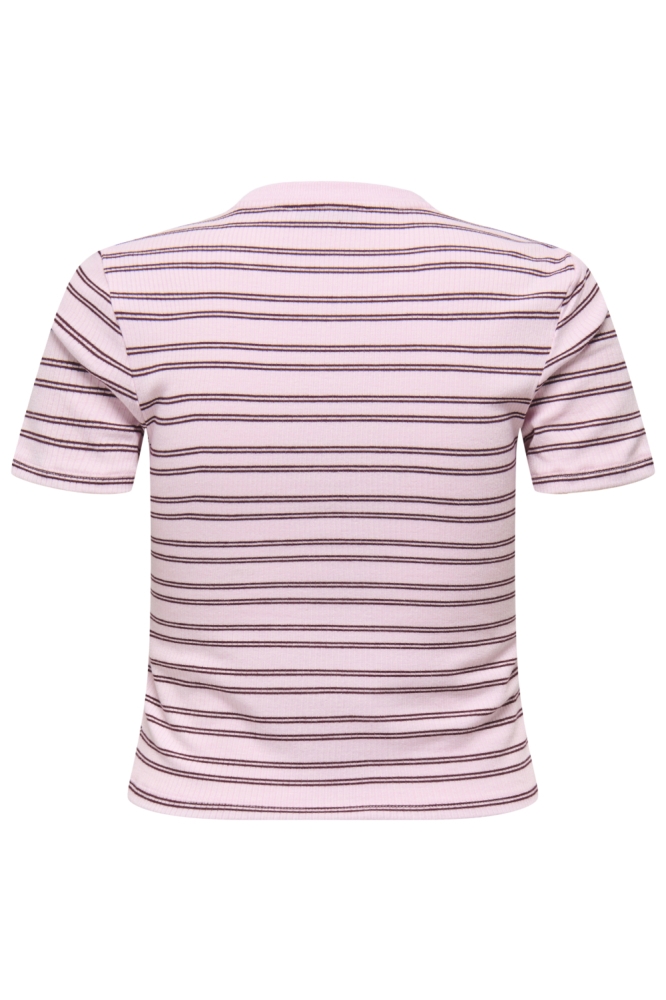 Only roze dames t-shirt | Achteraanzicht