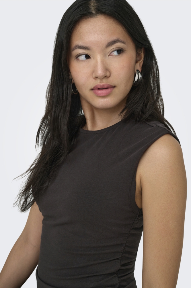 Only bruine dames top | Close up